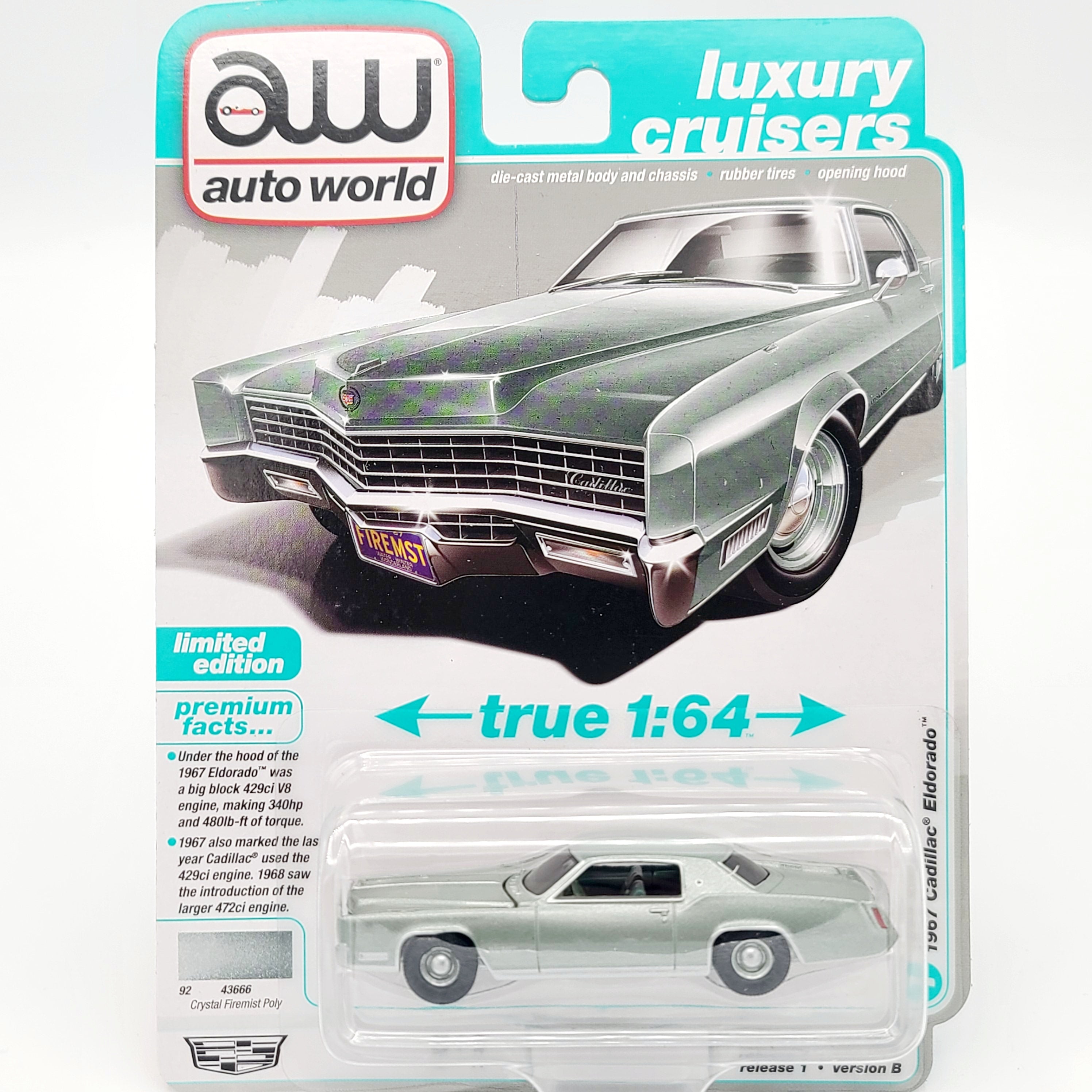 Auto World '67 Cadillac Eldorado - 1:64 scale (2025 Release 1B - Luxury Cruisers)
